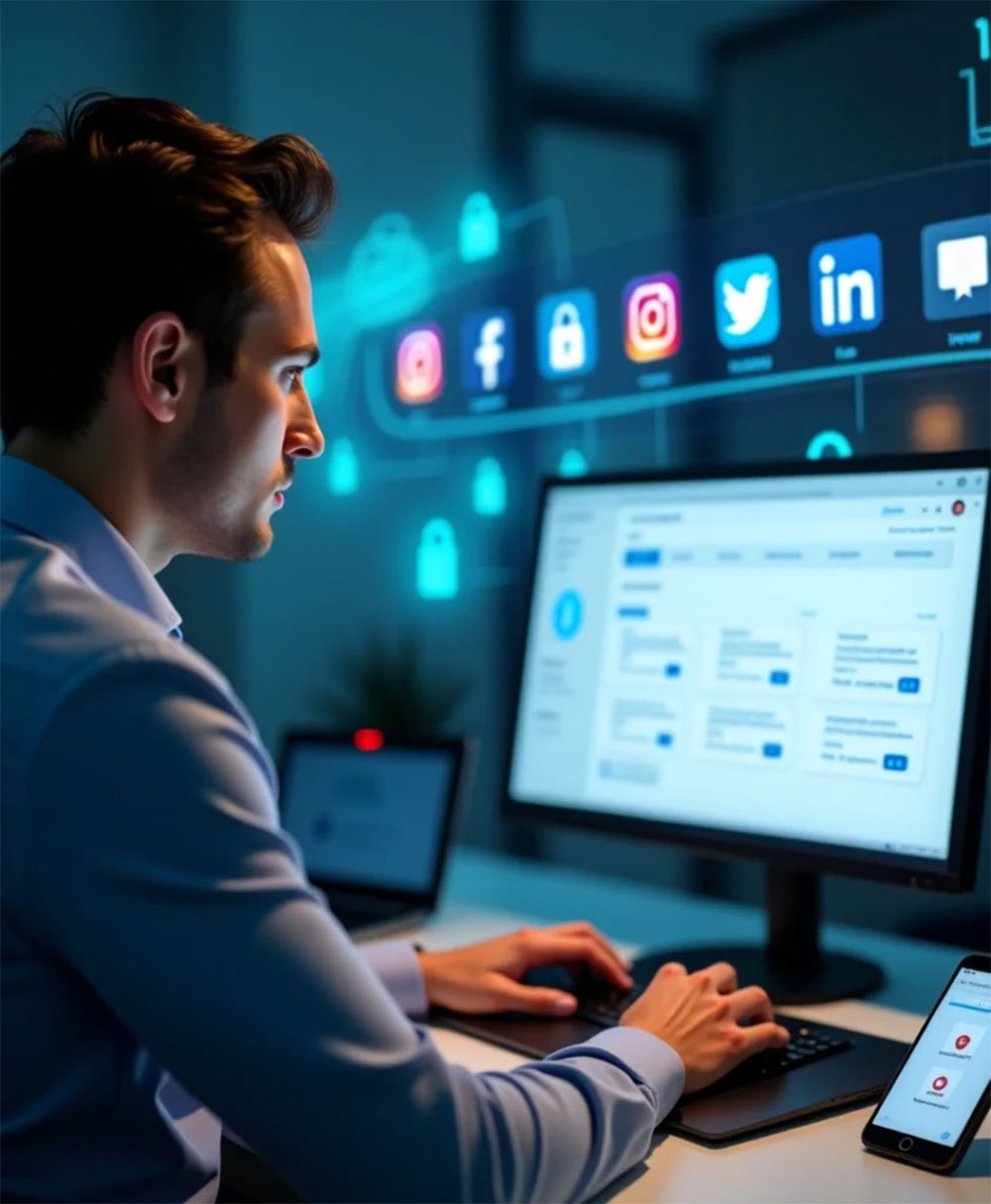 présence sur les réseaux sociaux